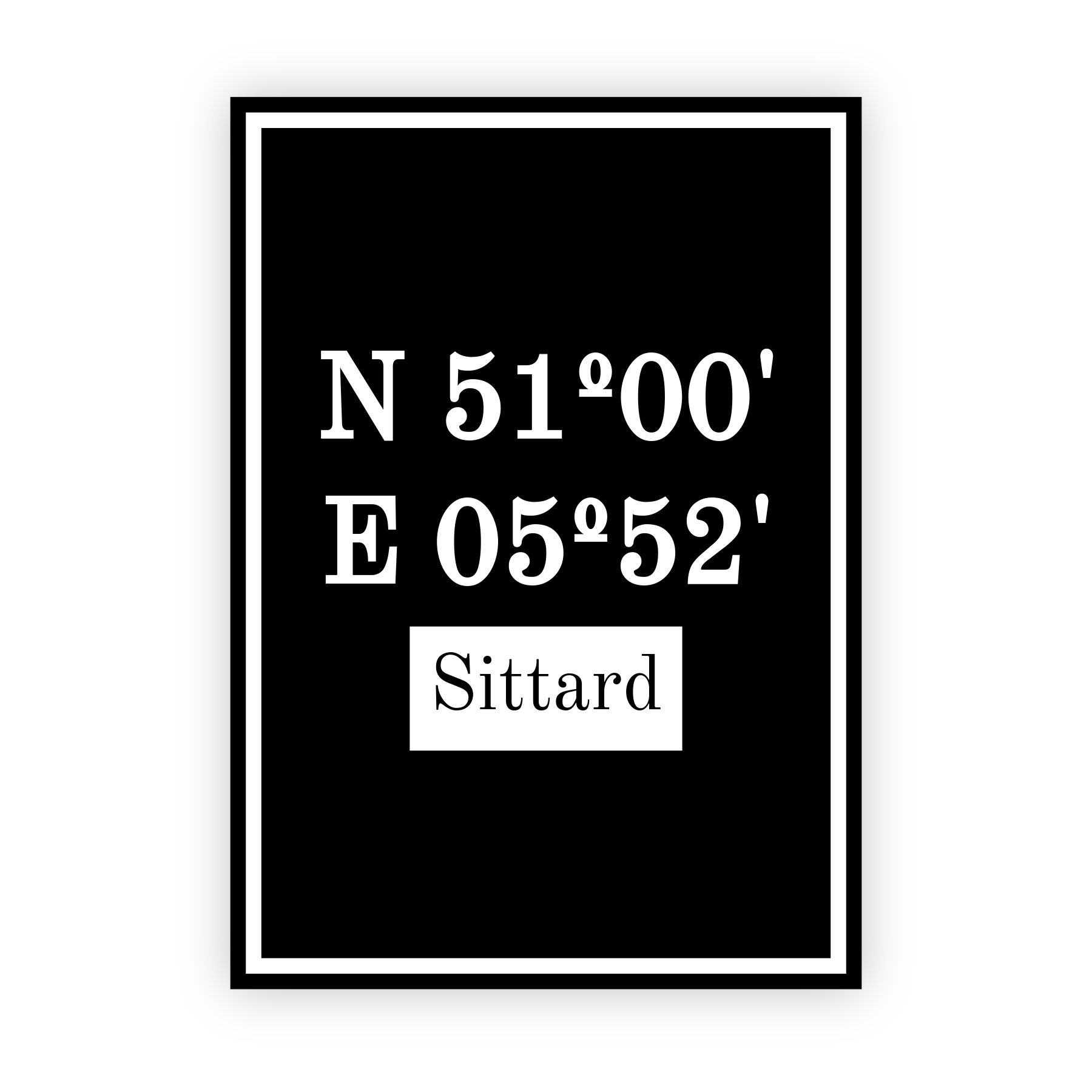 Coordinaten poster van Sittard