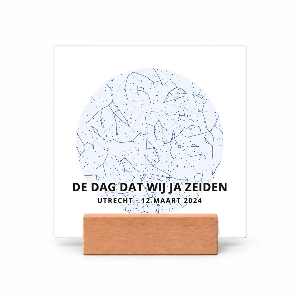 De dag dat wij ja zeiden op een tegeltje