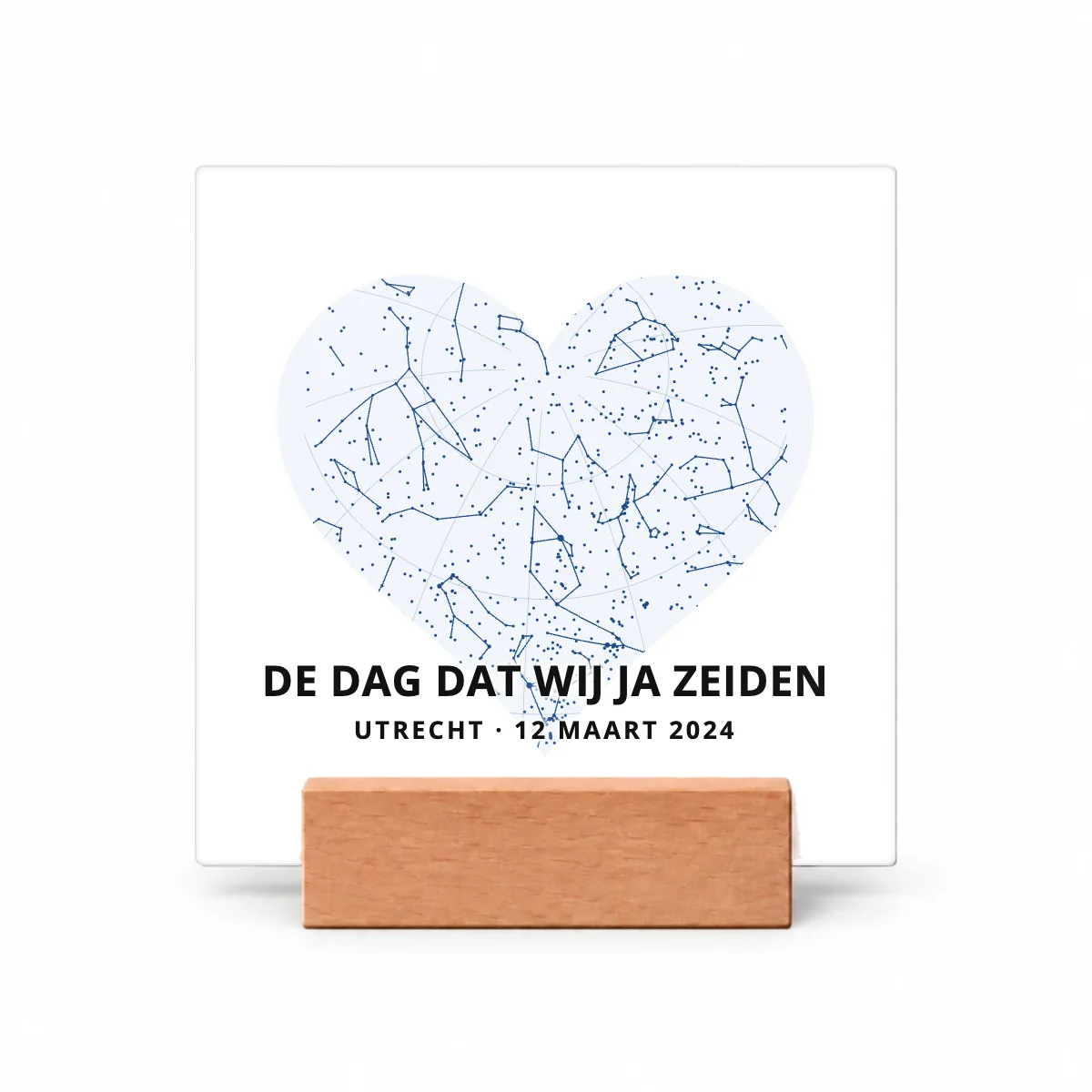 De dag dat wij ja zeiden op een tegeltje