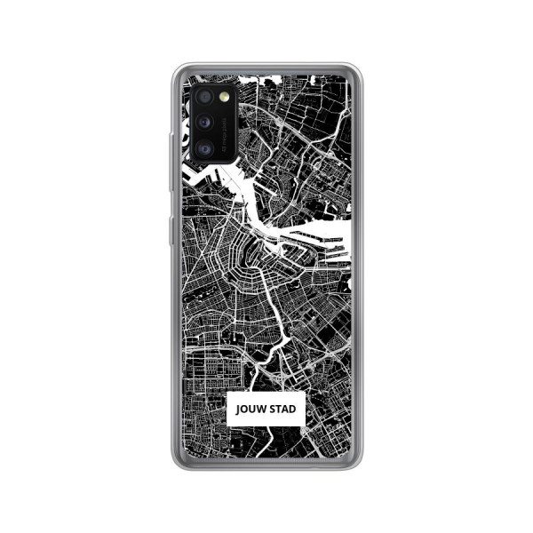 Samsung Galaxy A41 Soft case (back printed, transparent)