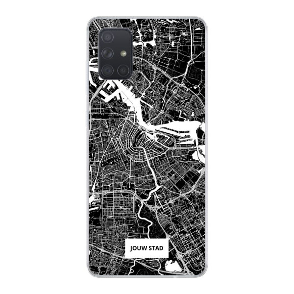Samsung Galaxy A71 5G Soft case (back printed, transparent)